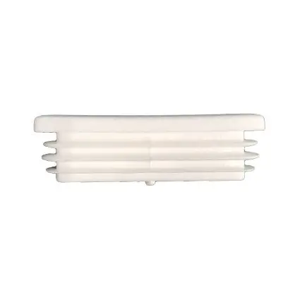 [CPPR417] Plastic Rectangular End Cap/ Tube insert for Tube 50x10mm - White (0.8-2.5mm)
