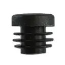 Plastic Round Cap 25mm (1-3mm) Black