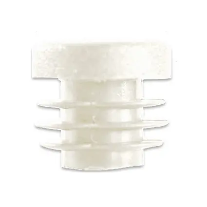 [CPPO141] Plastic Round Cap 25mm  (1-3mm) - White