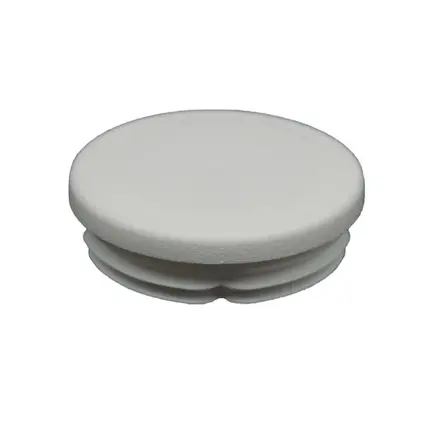 [CPPO192] Plastic Round Tube insert End Cap for Tube  50mm (2.5-4.5mm wall) White