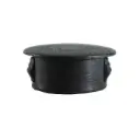 Plastic insert hole plug/End cap tube insert for hole size 70mm Black