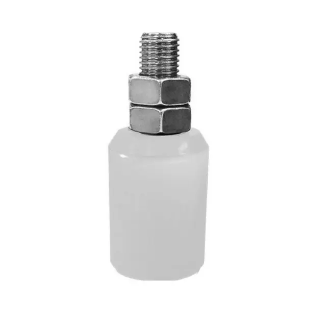 [WH122] Sliding Gate Guide Roller - 30x40mm, M12 Bolt, White