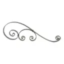 S-Scroll 750x240x25x6mm - Zinc Plated