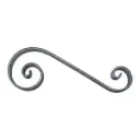 Single Scroll  300x110x65x20x6mm - Zinc Plated