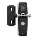 Safetech SLV-Viper X2 Gravity Gate Latch- Black, Double Sided, Keyed Alike