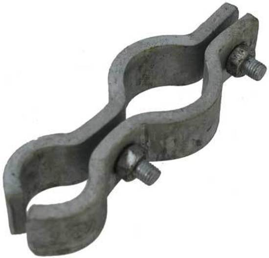 [HN080] Galvanised Round To Round Hinge - Stock Yard Hinge, 32NB x 20NB (42x27mm) - Single