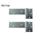 Zinc Plated Strap Hinges For Timber Gates - 14mm Pin, 145x50mm, RH, Silver - Pair