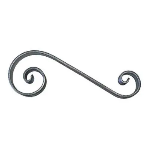 [MT204] Single Scroll  230x90x50x12x6mm - Zinc Plated
