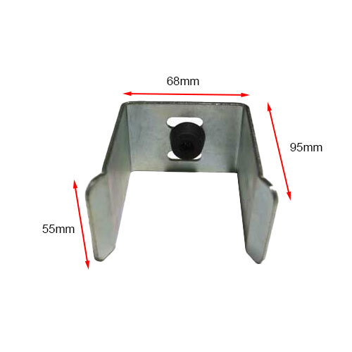 [SGSB412] Steel Sliding Gate Holder/Catcher for Gates 65mm, Rubber Stop