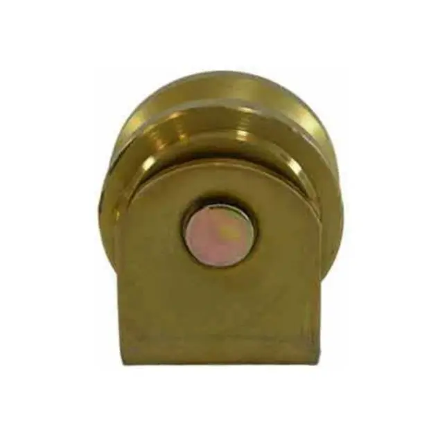 [WH472] Zinc Plated Sliding Gate Wheel - 58mm V Groove External - Double Bearing