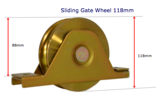 Sliding Gate Wheel/Rollers for U Groove 120mm internal Double