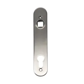 [FK080] Locinox Insert Mortice Lock Cover - Euro, Stainless Steel in Satin Chrome Silver - Pair