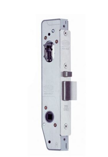 [FK344] Lockwood 3782 Oval Insert Mortice Lock - 50x50 Frame, 23mm Backset, Silver - For Swing Gates
