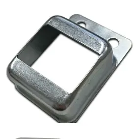 Steel Fence Rail Bracket, 38x25mm Tube, Single Lug, 2 Hole