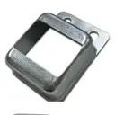 Steel Fence Rail Bracket, 38x25mm Tube, Single Lug, 2 Hole