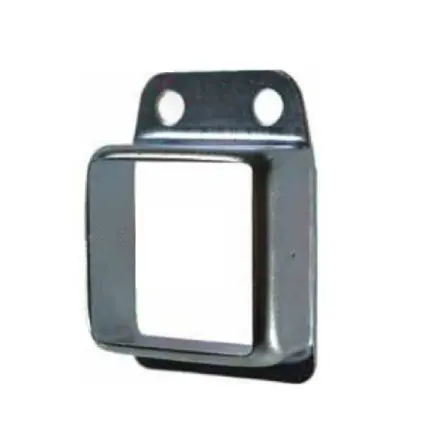 Steel Fence Rail Bracket, 40x40mm Tube, Single Lug, 2 Hole