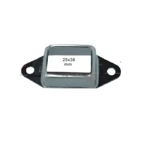 [BKRB460] Steel Fence Rail Bracket, 38x25mm Tall Tube, Double Lug, 2 Hole