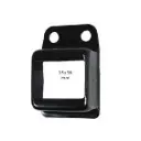 Steel Fence Rail Bracket, 38x25mm Tube, Single Lug, 2 Hole - Black