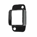 Steel Fence Rail Bracket, 50x50mm Tube, Double Lug, 2 Hole - Black