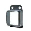 Steel Fence Rail Bracket, 25x25mm Tube, Single Lug, 2 Hole