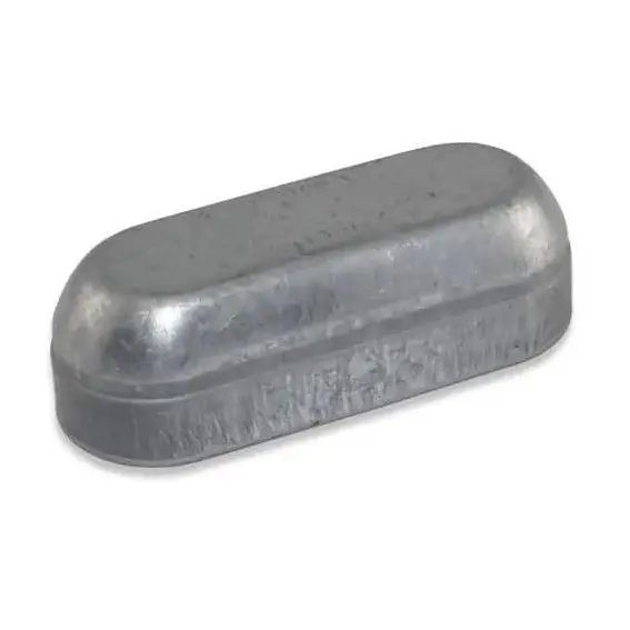 [CP655] Steel Galvabond Cattle Rail End Cap 115x42mm