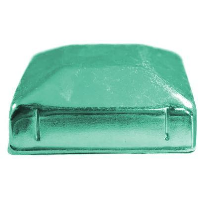Steel Galvabond Post End Cap for Tube 75x75mm Cottage Green