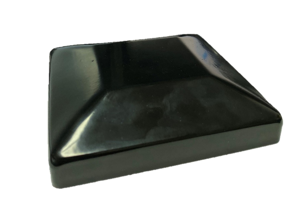 [CPSQ683] Steel Galvabond Post End Cap for tube size 125x125mm Black