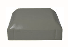 Steel Galvabond Post End Cap for tube size 75x75mm Woodland Grey