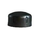Steel Galvabond Round End Cap 60mm (50NB) Black