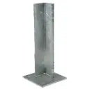 Square Steel Base Post Insert: 65x65mm Post, 130x130x5mm Base, 4 Holes