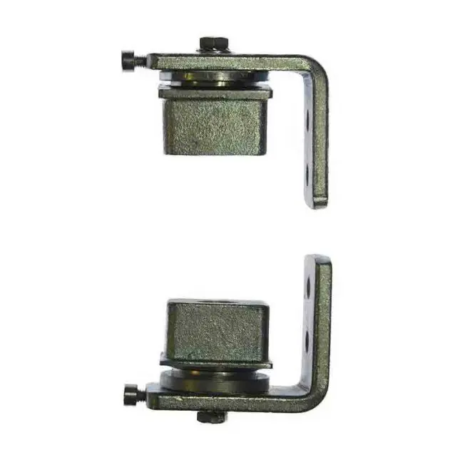 [HGBH364] Zinc Plated Steel Insert Bolt-On Bearing Hinges For 75x75mm Steel Tube - Up To 350kg - Pair