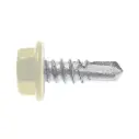 Steel Mates Hex Tek Screw 12g  x 20mm  Classic Cream