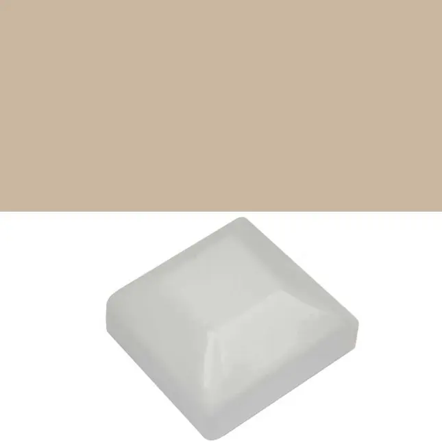 [CPSQ663] Steel Post End Cap to fit 50x50mm  in Paper Bark