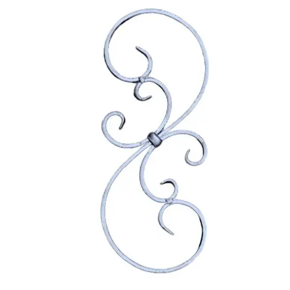 [MT270] Steel S - Scroll  395x160x12x6mm - Zinc Plated