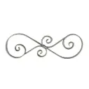 Steel S - Scroll 700x235x20x6mm- Zinc plated