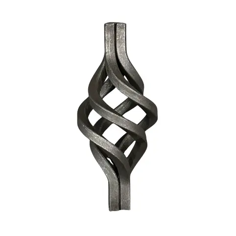 [MT140] Steel wrought iron baskets 16mm 145mm x 70mm - Zinc Plated