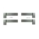 Strap Hinge 300x50mm 14mm pin For gates up to 100 kgs - both LEFT and RIGHT PAIRS