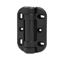 Safetech MegaKlik Adjustable Self Closing Hinges - 85kg, Black, No Legs, Safety Cap Included - Pair