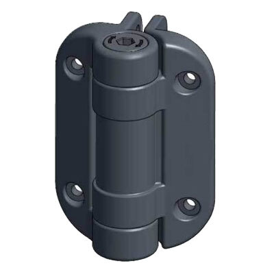 [HN709] Safetech MegaKlik Adjustable Self Closing Hinges - 85kg, Black, Two Legs, Safety Cap Included - Pair