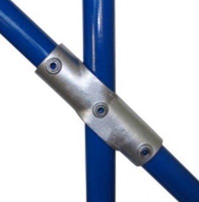 130 D48 Adjustable Cross 30-45 Degrees, fit 40NB pipe (48mm OD)