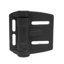 D&D TruClose Adjustable Round Self Closing Hinges - 25kg, Black, Mini Multi-Adjust, Two Legs - Pair