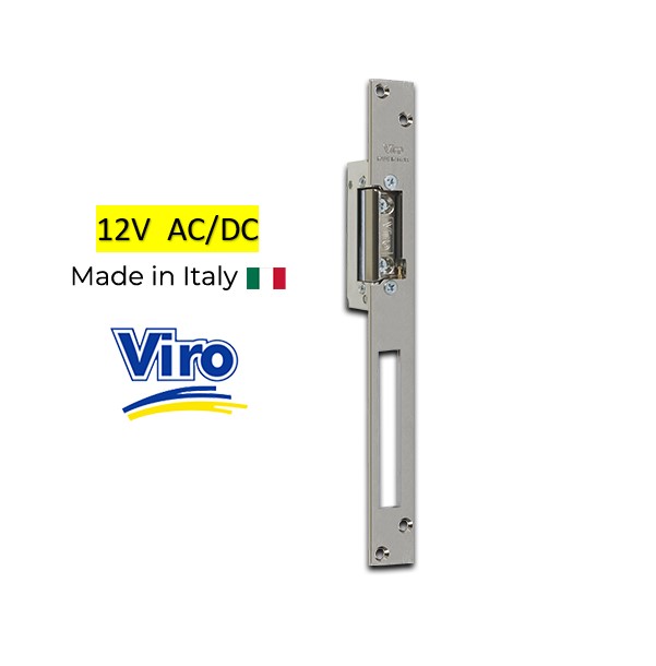Electric Strike long Front plate Single Pulse Stainless Steel for - 12V DC