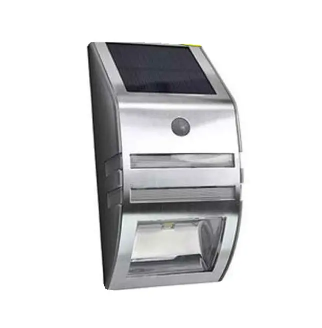 [CPSL032] Solar Wall Garden Lights with PIR Sensor - Waterproof IP65 Stainless Steel Lamp