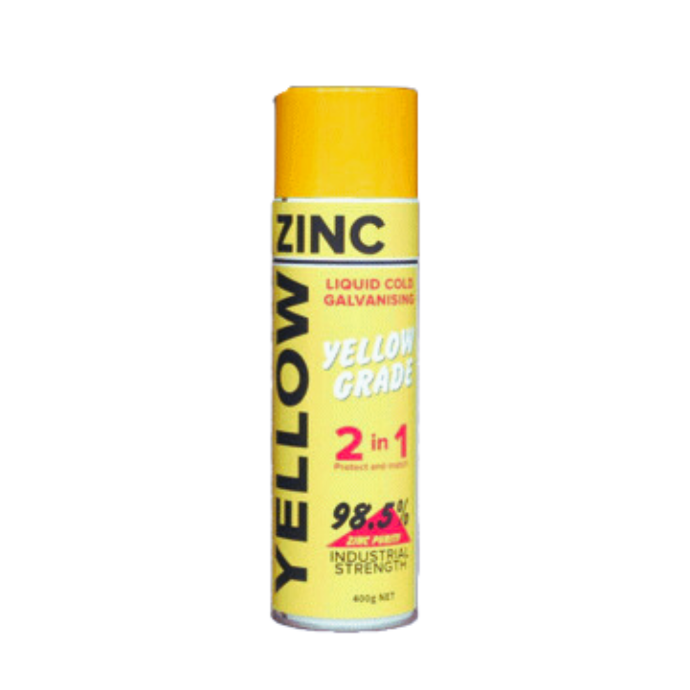 Yellow Zinc Protect and Match  2 in 1 Spray Paint 400g can