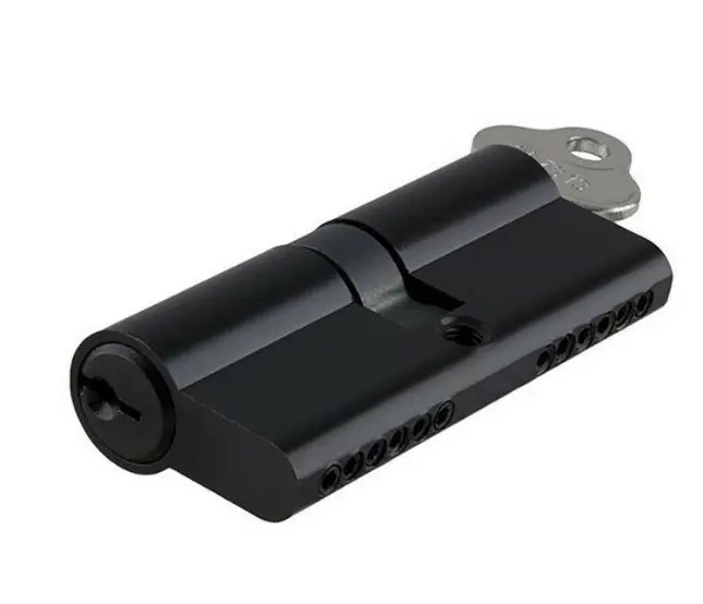Euro Key Barrel 5 pin Cylinders, 90mm - Black - Keyed Alike