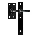 Timber Strap Hinge Adjustable Vertical Strap - upto 250 kgs Timber Gates - Powder Coated - Satin Black - Pair