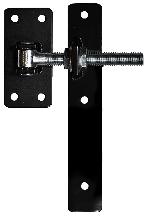 Timber Strap Hinge Adjustable Vertical Strap - upto 250 kgs Timber Gates - Powder Coated - Satin Black - Pair