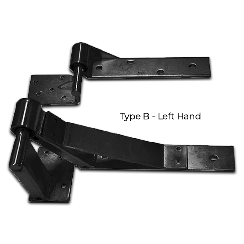 [HGRH493] Swing Gate Rising Hinge or Up Hill Hinge Type B  Left hand Side - Black